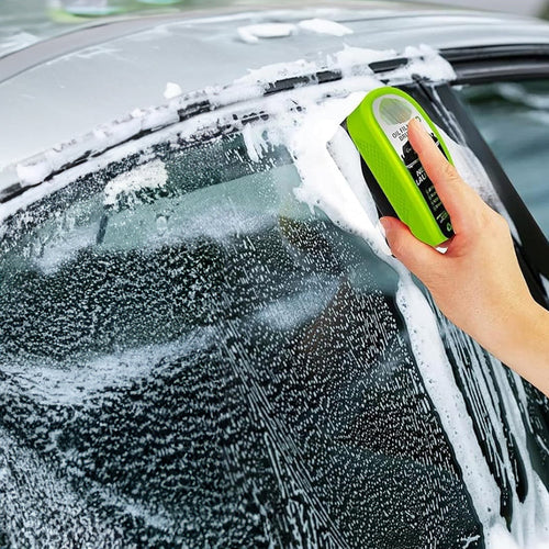 Car Glass Oil Film Remover with Sponge Cleaning Brush, Ideal for Front Inner Windshield Cleaning