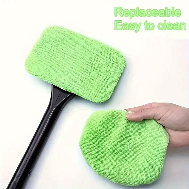 2-Pack: Long Handle Car Window Windshield Cleaner Brush Kit